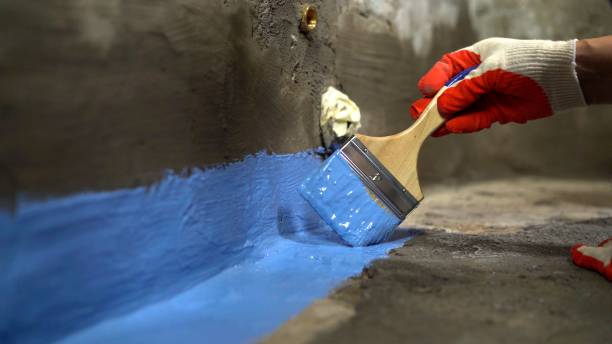 Commercial Waterproofing project at a Winchester, KY business property by SJ Waterproofing Pros